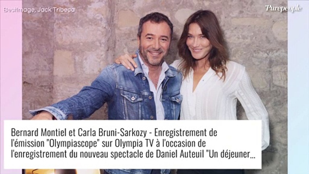Carla Bruni, Daniel Auteuil et Gaëtan Roussel : Chansons et confidences face à Bernard Montiel dans "Olympiascope"