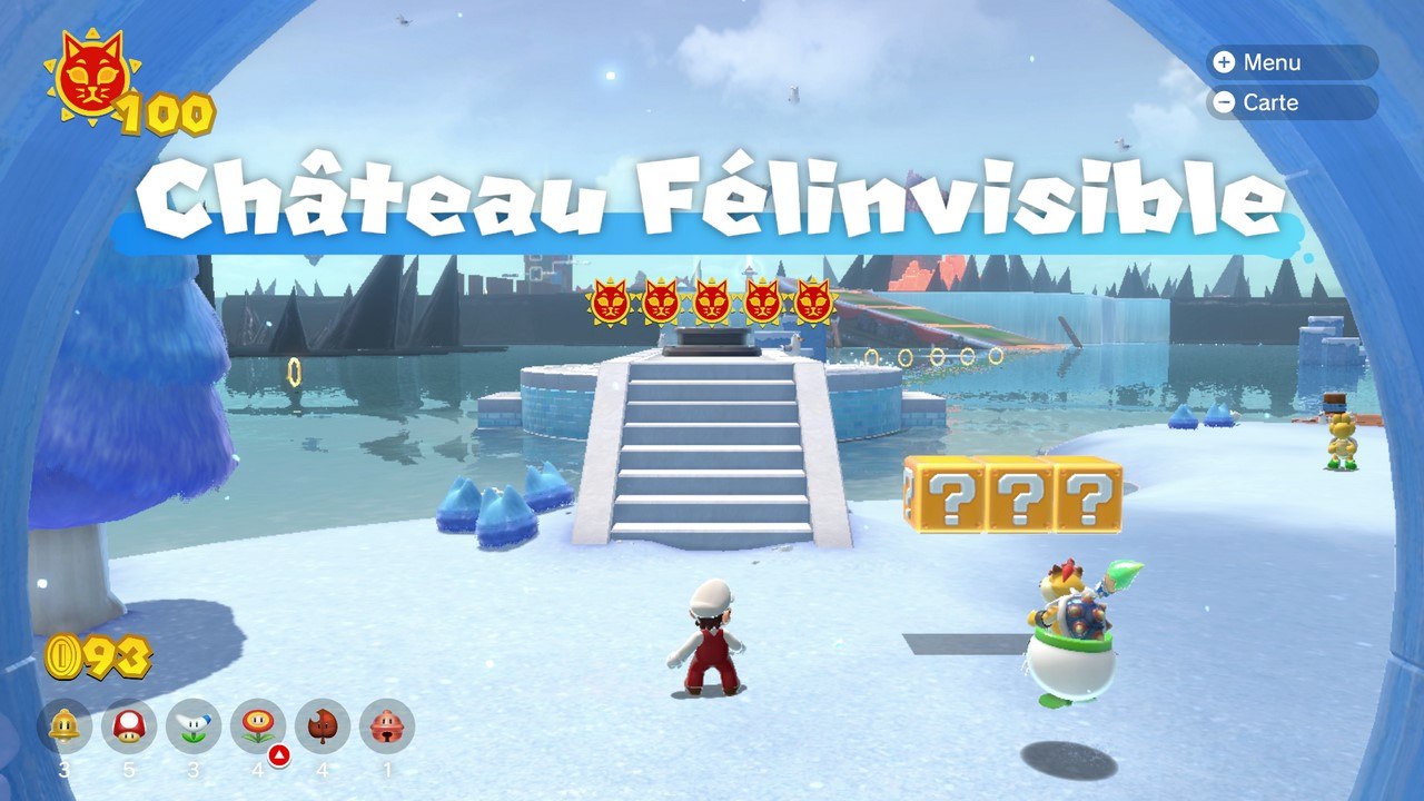 Soluce Mario 3D World Bowser Fury : Château Félinvisible, astres félins