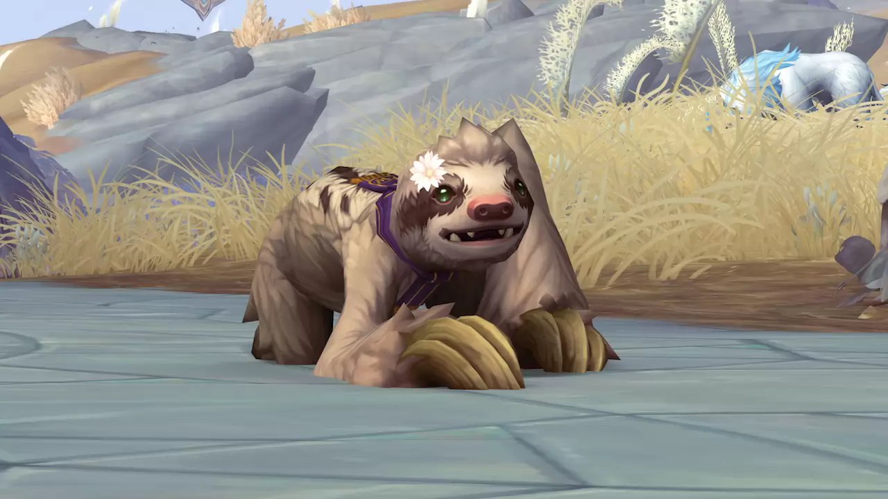 WoW Shadowlands : Mascottes caritatives Bananas le Singe et Marguerite le Paresseux