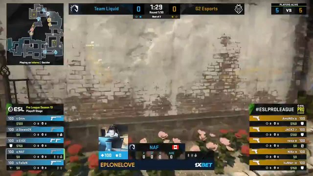 Esport - Counter-Strike : G2 renverse Team Liquid en ESL Pro League