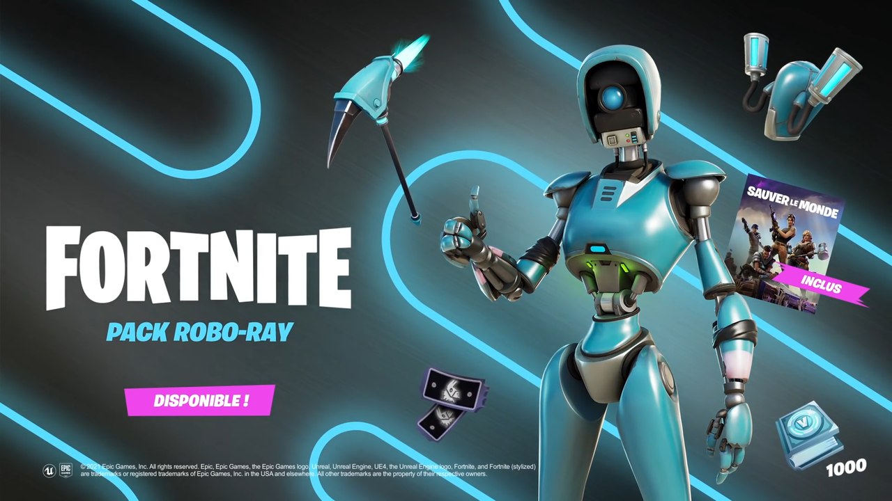 Fortnite : Robo-Ray, le nouveau pack qui vous fait gagner des V-Bucks