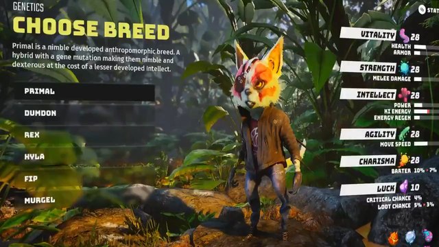 Biomutant : Choisir sa race, son apparence et ses attributs