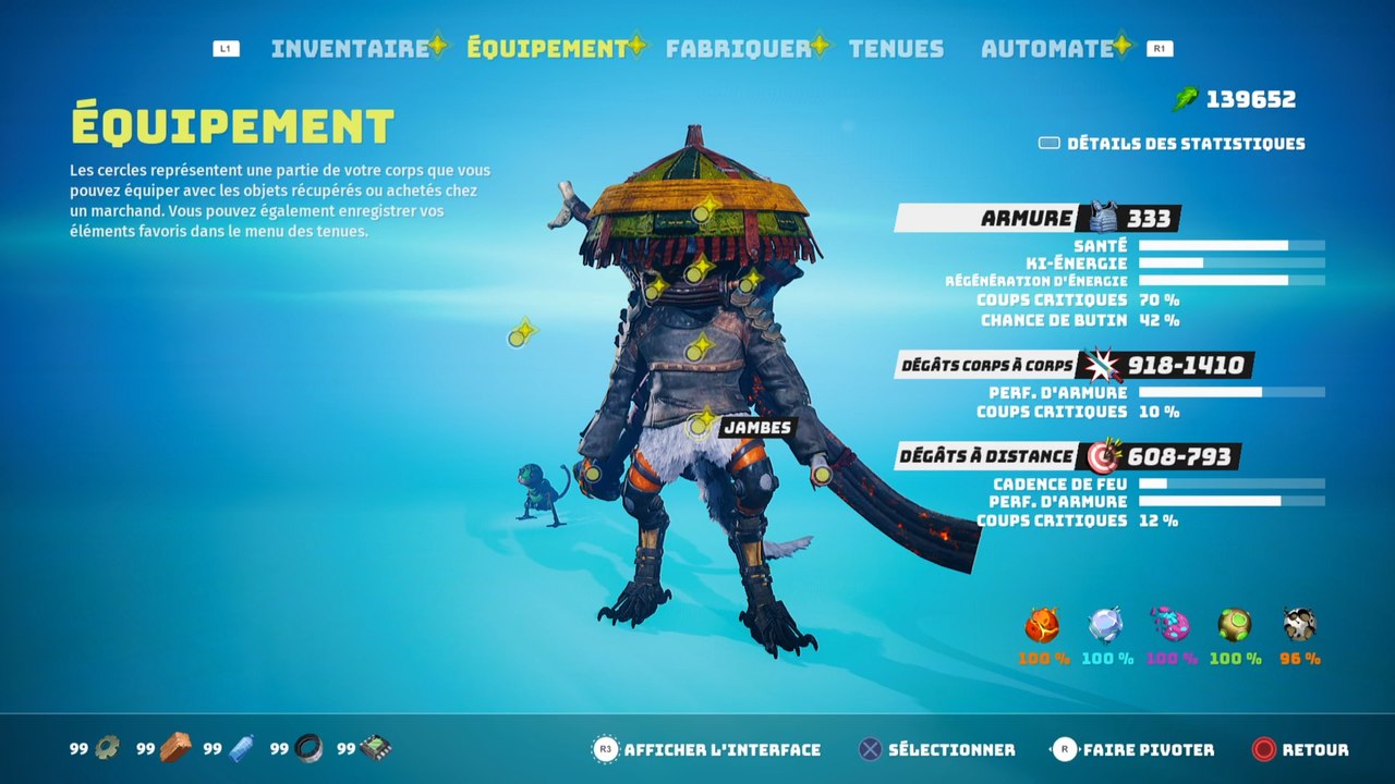 Craft Biomutant : Comment améliorer et fabriquer ses armes & armures ?