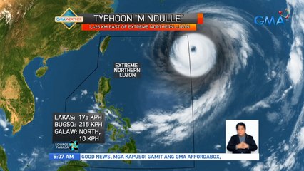 Through ng typhoon Mindulle, patuloy na magpapaulan sa silangang bahagi ng Southern Luzon at Visayas | UB