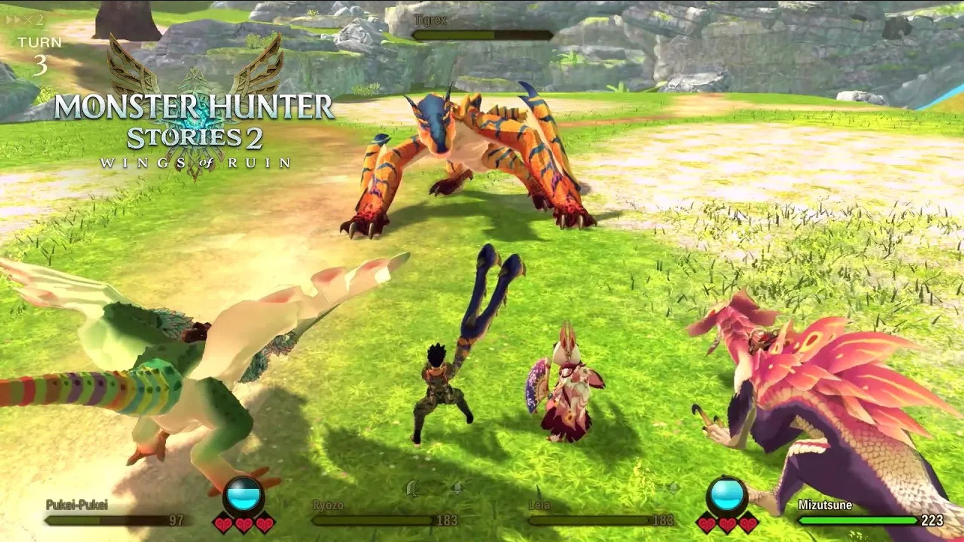 Monster Hunter Stories 2 : Wings of Ruins dévoile son gameplay en coop -  Vidéo Dailymotion