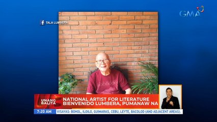 National artist for literature Bienvenido Lumbera, pumanaw na | UB