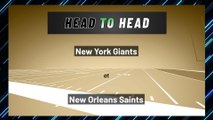 New Orleans Saints - New York Giants - Moneyline
