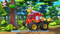 Action ! Elephant Firefighter | Baby Panda's Home is on Fire | Christmas Song | BabyBus