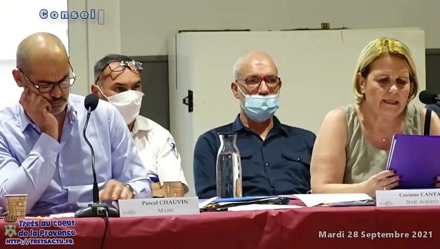 Conseil Municipal de Trets- Destitution de l'adjointe aux finances 28sept2021