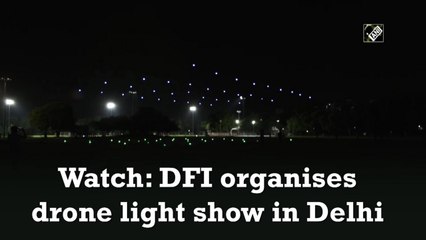 Watch: DFI organises drone light show in Delhi