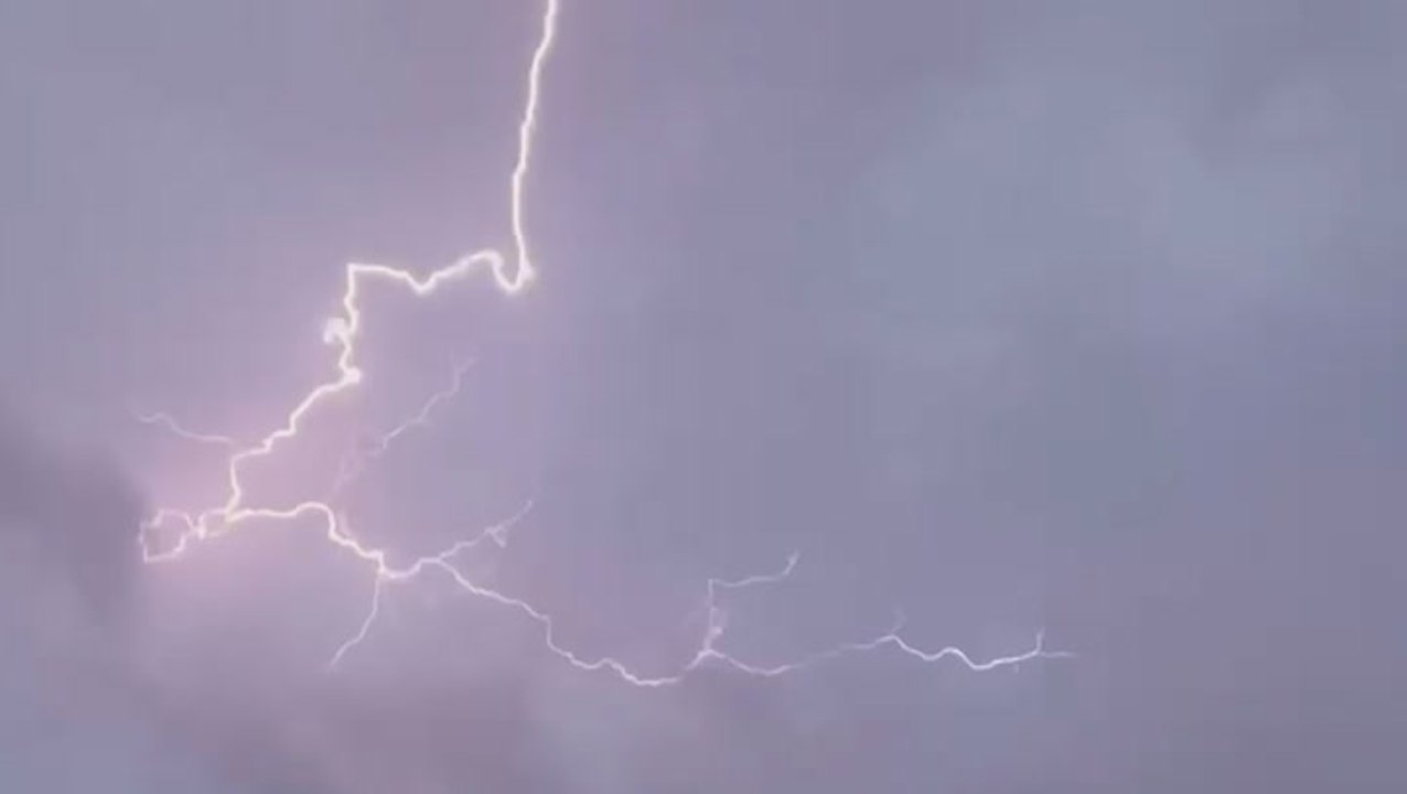 Strong thunderstorms push through the Northeast