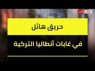 حريق هائل في غابات أنطاليا التركية