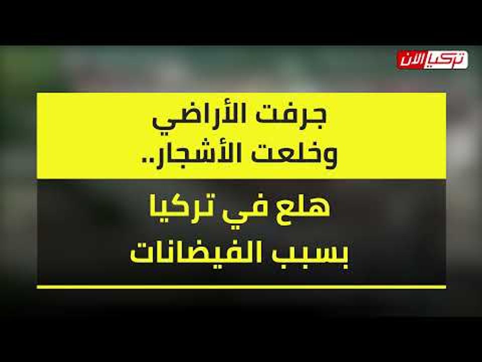 جرفت الأراضي وخلعت الأشجار.. هلع في تركيا بسبب الفيضانات