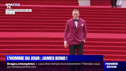 Dernier tapis rouge de Daniel Craig en tant que James Bond pour l'avant-première ce mardi soir