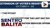 Voter's registration, pinalawig mula October 11- October 30; Registration para sa Overseas voters, pinalawig din