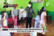 Surco: personal de salud realizó pruebas covid a docentes y alumnos que tuvieron contacto con menor contagiado