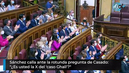 Sánchez calla ante la rotunda pregunta de Casado: "¿Es usted la X del 'caso Ghali'?"