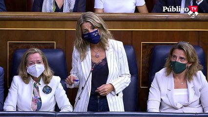 Yolanda Díaz, al PP: "Dejen que hagamos nuestro trabajo y sigan haciendo de abogados de las eléctricas"