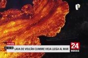 España: lava del volcán de La Palma llegó al mar y genera preocupación por los gases nocivos