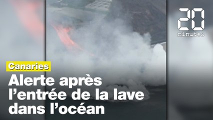 Canaries: Alerte aux gaz toxiques après l'entrée de la lave dans l'océan