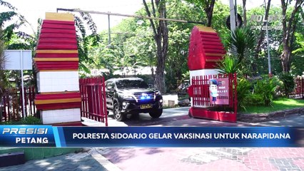Sebanyak 1.156 Warga Binaan Lapas Kelas II A Sidoarjo Disuntik Vaksin Covid-19