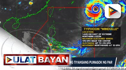 Bagyong Mindulle, maliit na ang tiyansang pumasok ng PAR