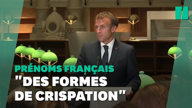 Emmanuel Macron critique Éric Zemmour sans le nommer sur les prénoms français