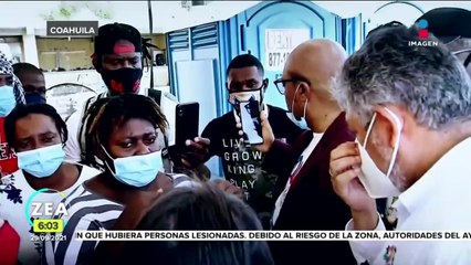 CNDH visita campamento migrante en Ciudad Acuña