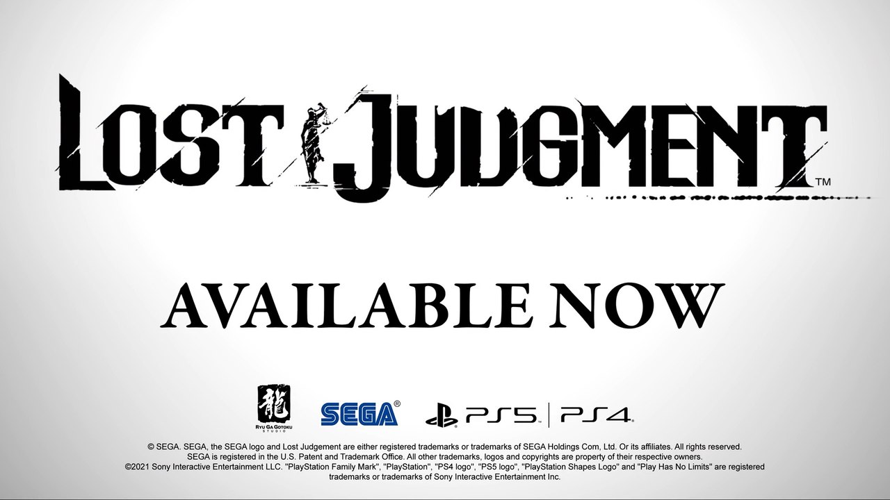 Lost Judgment - Launch Trailer PS5 PS4.