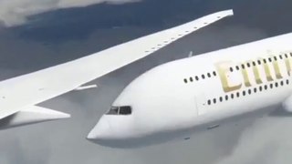 Beautiful Airplane over take by Emirates flights 2021 Full video.