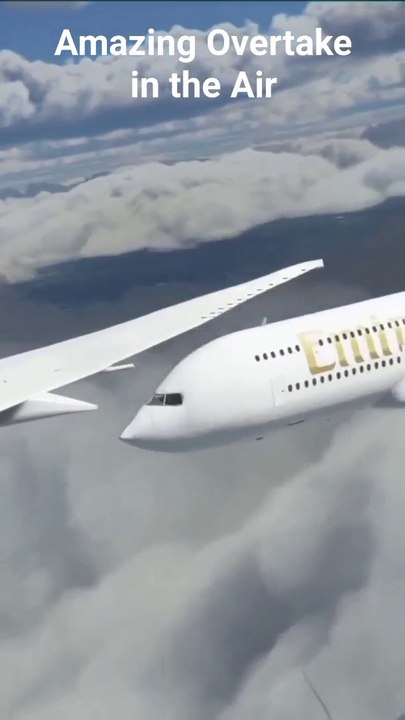 Beautiful Airplane over take by Emirates flights 2021 Full video.