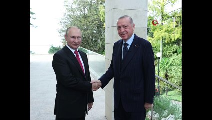 Cumhurbaşkanı Erdoğan, Putin ile bir araya geldi