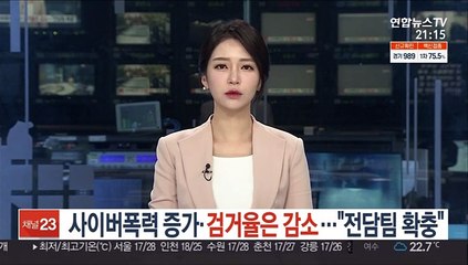 사이버폭력 증가·검거율은 감소…"전담팀 확충"
