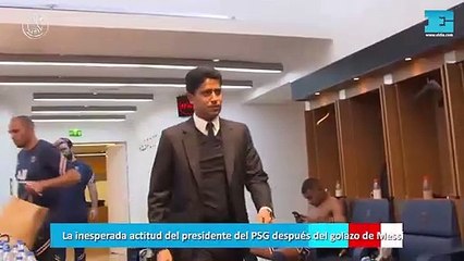 La inesperada actitud del presidente del PSG después del golazo de Messi