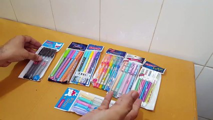 Unboxing and Review of goldex ball pen with 5rs cost for return gift and students
