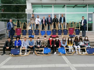 Yurt dışından 1500 avroya alınan yarış kızakları Tokat'ta 1500 liraya üretildi