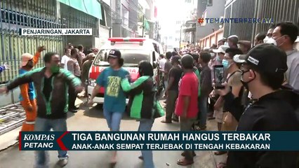 Kebakaran Bangunan Rumah di Penjaringan, Penghuni Sempat Terjebak!