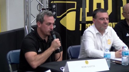 Réaction maritima: Rémi Giuitta coach de Fos Provence Basket au média day
