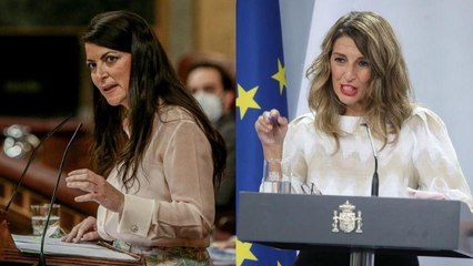 Yolanda Díaz ‘apoya’ los ataques a la Policía y Olona le retrata: "Podemos es violencia y desestabilización"
