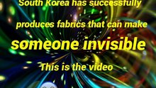 fabrics that can make someone invisible