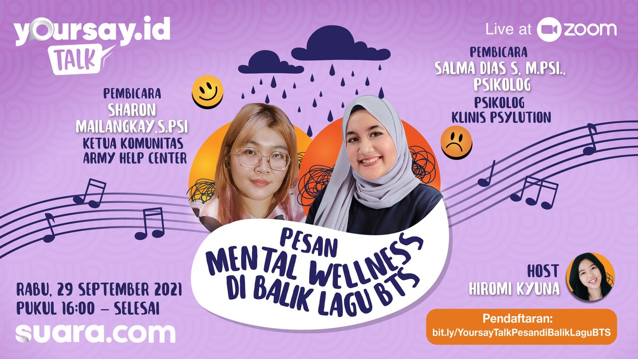 YOURSAY TALK: Webinar Pesan Mental Wellness di Balik Lagu BTS