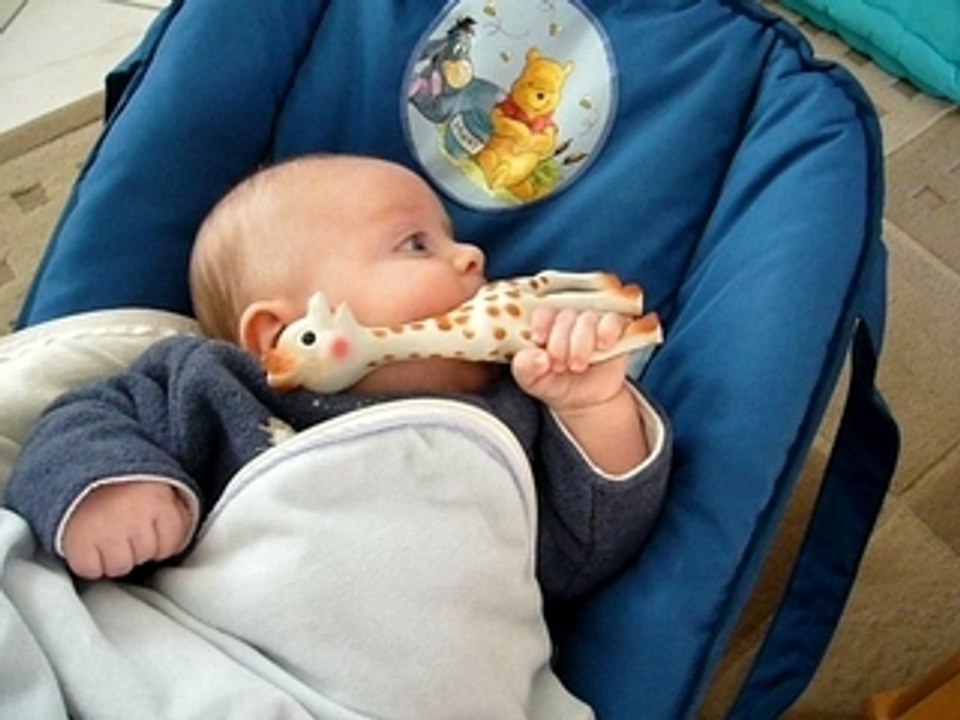 13 février 2008 Maël mange ses jouets