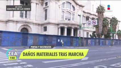 Así luce el Centro Histórico de CDMX tras la marcha proaborto