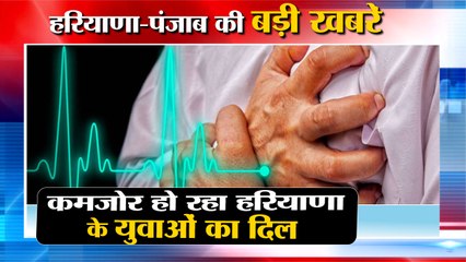 Haryana Top News | कमजोर हो रहा हरियाणा के युवाओं का दिल समेत 5 बड़ी खबरें