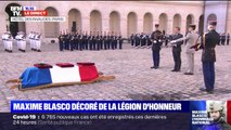 Le sergent Maxime Blasco est fait officier de Légion d’Honneur par Emmanuel Macron