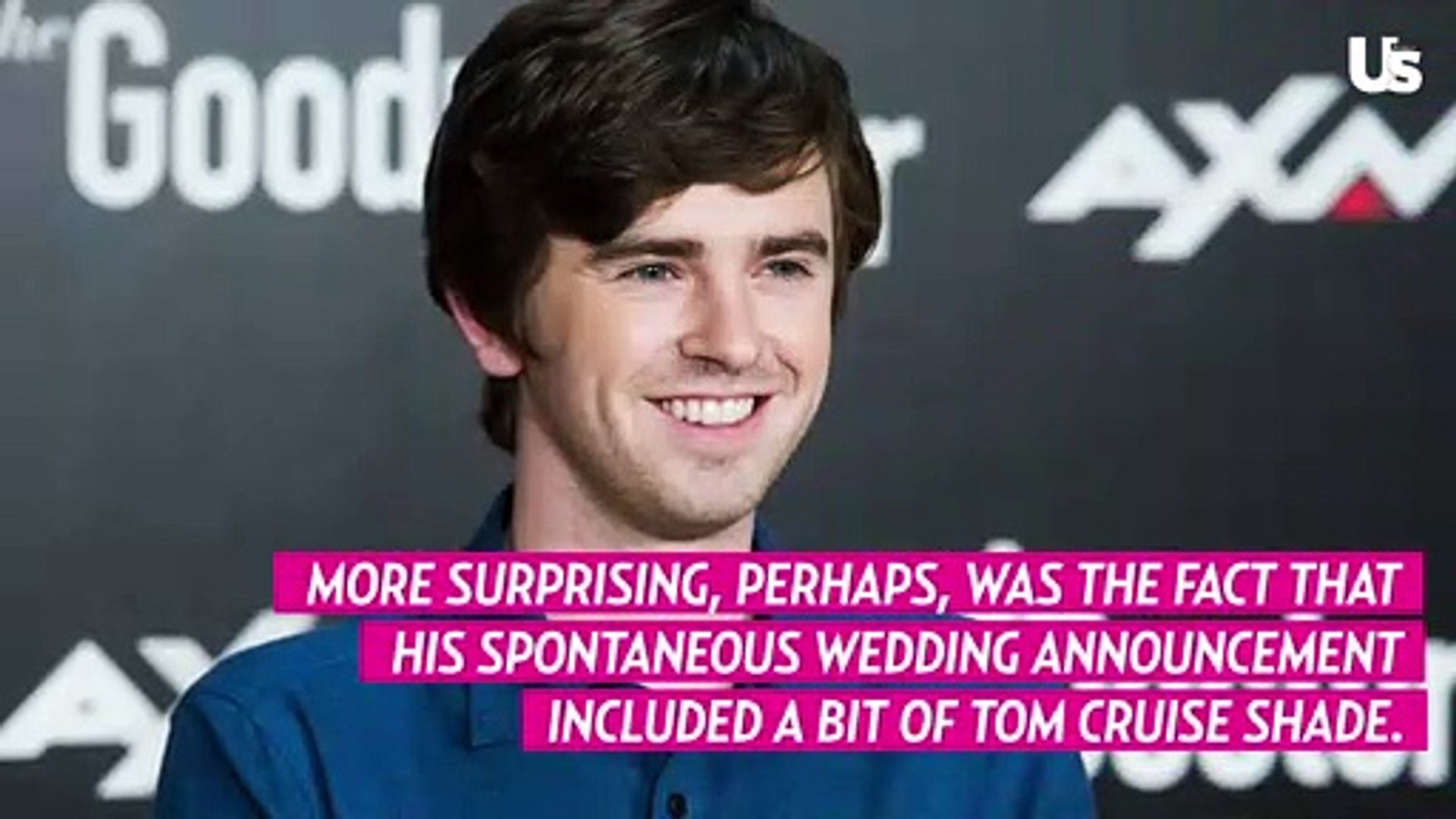 Freddie Highmore Confirms He's Married by Throwing Tom Cruise Shade - video  Dailymotion