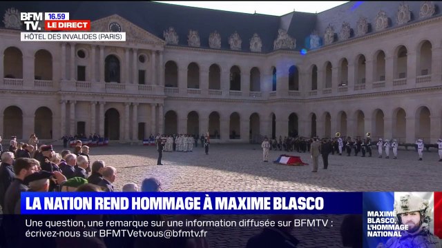La Marseillaise interprétée par la Garde républicaine en hommage à Maxime Blasco