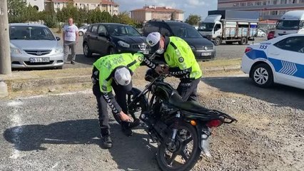 Çalınan motosiklet terk edilmiş halde bulundu