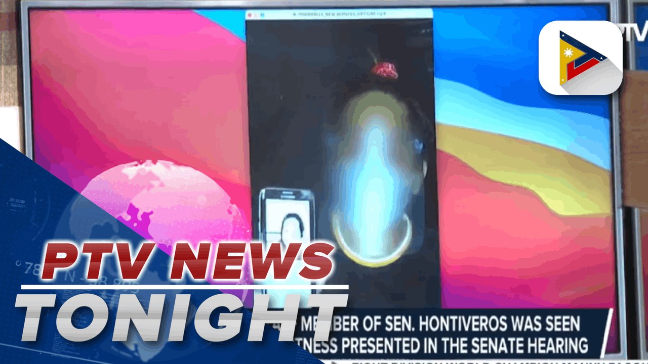 Witness claims staff member of Sen. Hontiveros was seen giving money to a witness presented in the Senate hearing; Sen. Hontiveros' camp denies allegations, says their camp has no record of tampering, bribing witnesses | via @eunicesamonteptv