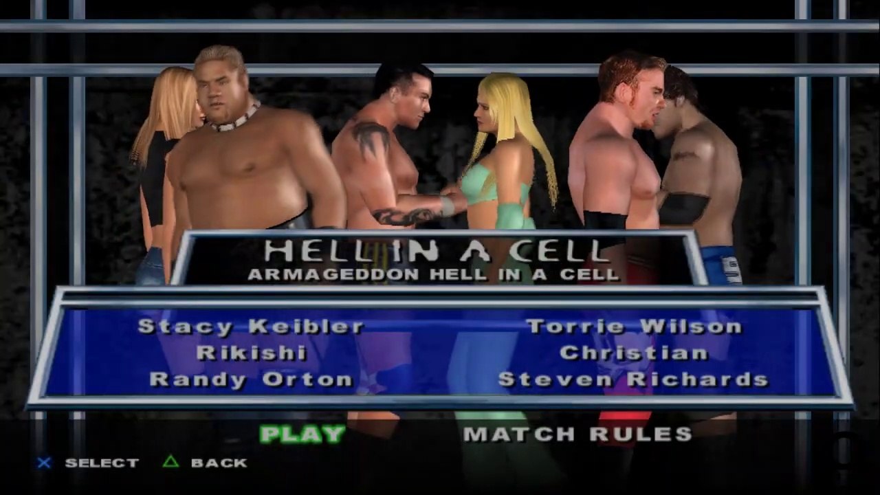 HCTP Stacy Keibler(ovr100)vs Rikishi vs Randy Orton vs Torrie Wilson vs Christian vs Steven Richards